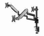 Gembird MA-DA3-01 Desk mounted adjustable mounting arm for 3 monitors full-motion 17"-27" Black - Image 4
