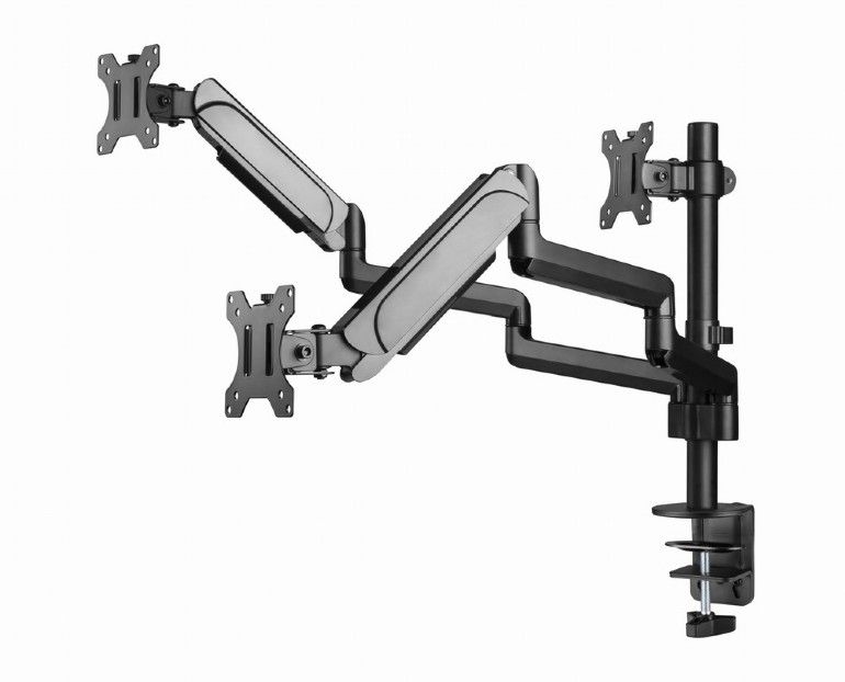 gembird-ma-da3-01-desk-mounted-adjustable-mounting-arm-for-3-monitors-full-motion-17-27-black_4.jpg Gembird MA-DA3-01 Desk mounted adjustable mounting arm for 3 monitors full-motion 17"-27" Black - Image 4