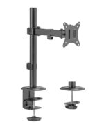 Gembird MA-D1-03 Desk mounted single monitor arm 17”-32” Black - Image 2