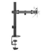 Gembird MA-D1-03 Desk mounted single monitor arm 17”-32” Black - Image 6