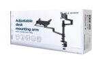 Gembird MA-DA-04 Desk mounted adjustable monitor arm with notebook tray 17"-32" Black - Image 8