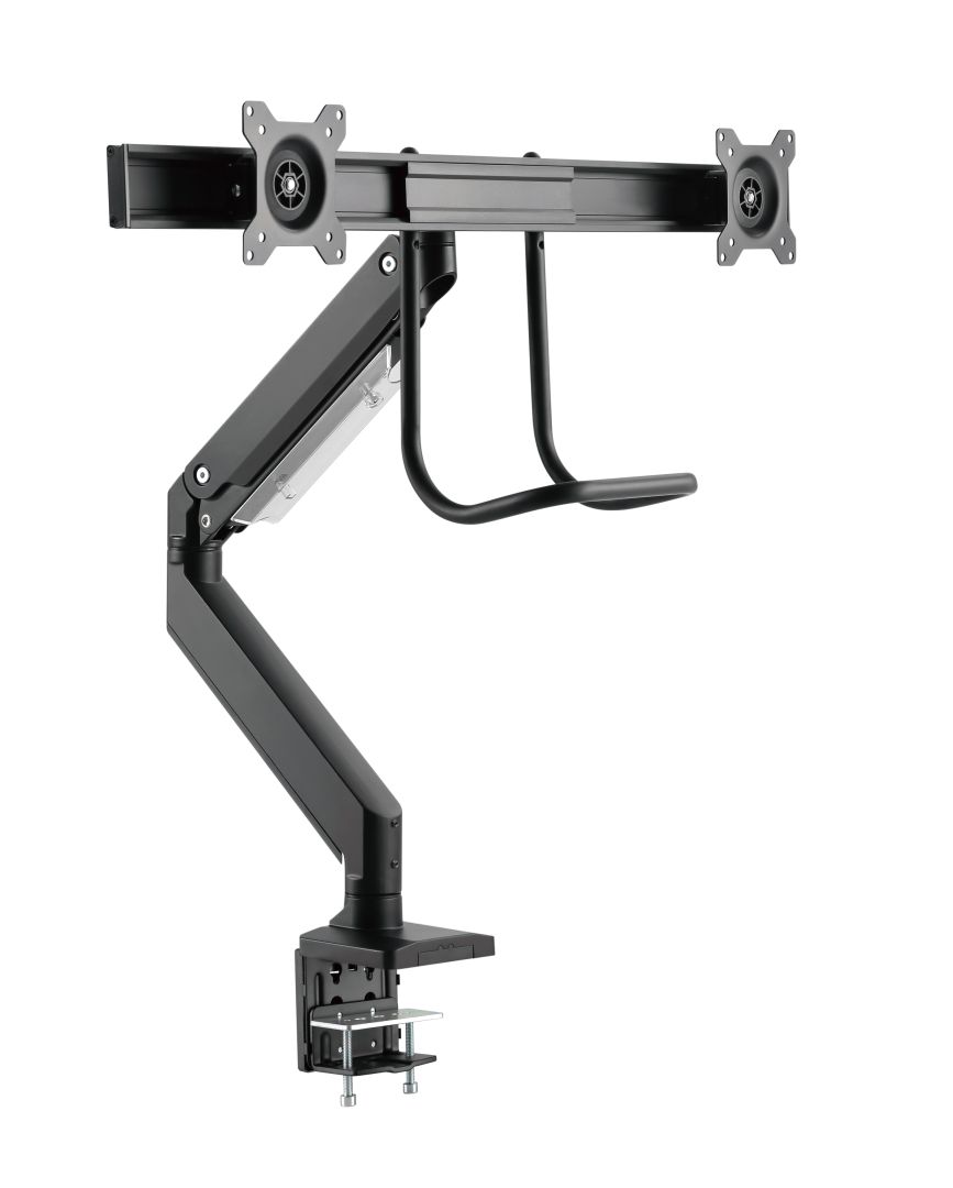 Gembird MA-DA2-04 Desk mounted adjustable monitor arm for 2 monitors 17"-32" Black - Image 1