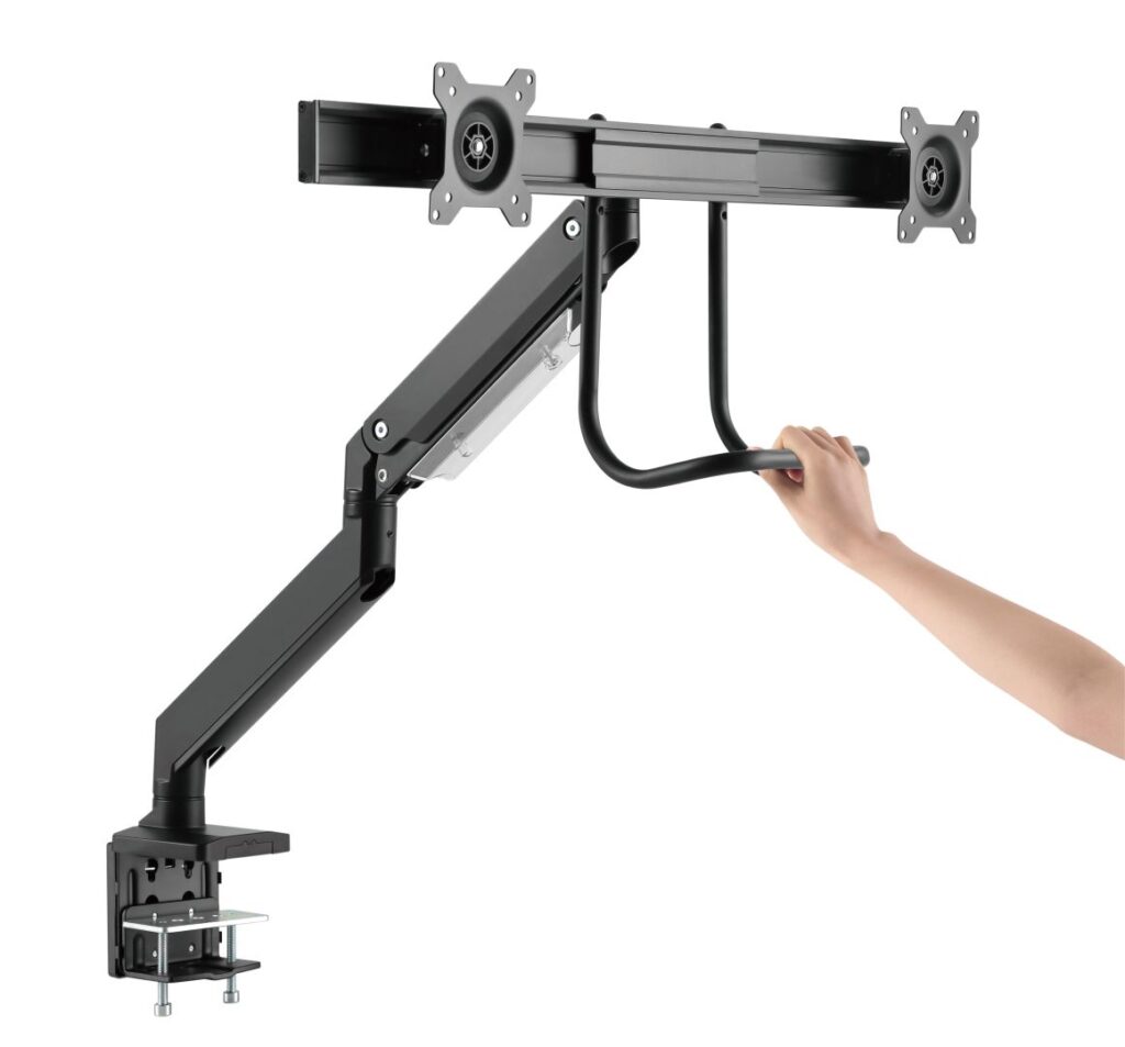 Gembird MA-DA2-04 Desk mounted adjustable monitor arm for 2 monitors 17"-32" Black - Image 10