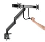 Gembird MA-DA2-04 Desk mounted adjustable monitor arm for 2 monitors 17"-32" Black - Image 10