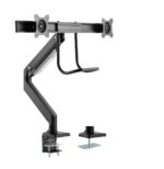 Gembird MA-DA2-04 Desk mounted adjustable monitor arm for 2 monitors 17"-32" Black - Image 2