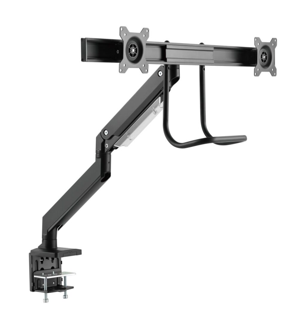 Gembird MA-DA2-04 Desk mounted adjustable monitor arm for 2 monitors 17"-32" Black - Image 3