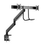 Gembird MA-DA2-04 Desk mounted adjustable monitor arm for 2 monitors 17"-32" Black - Image 3