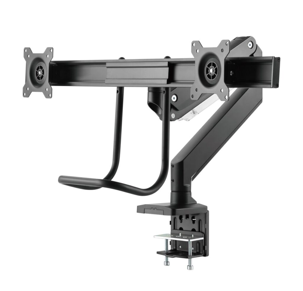 Gembird MA-DA2-04 Desk mounted adjustable monitor arm for 2 monitors 17"-32" Black - Image 5