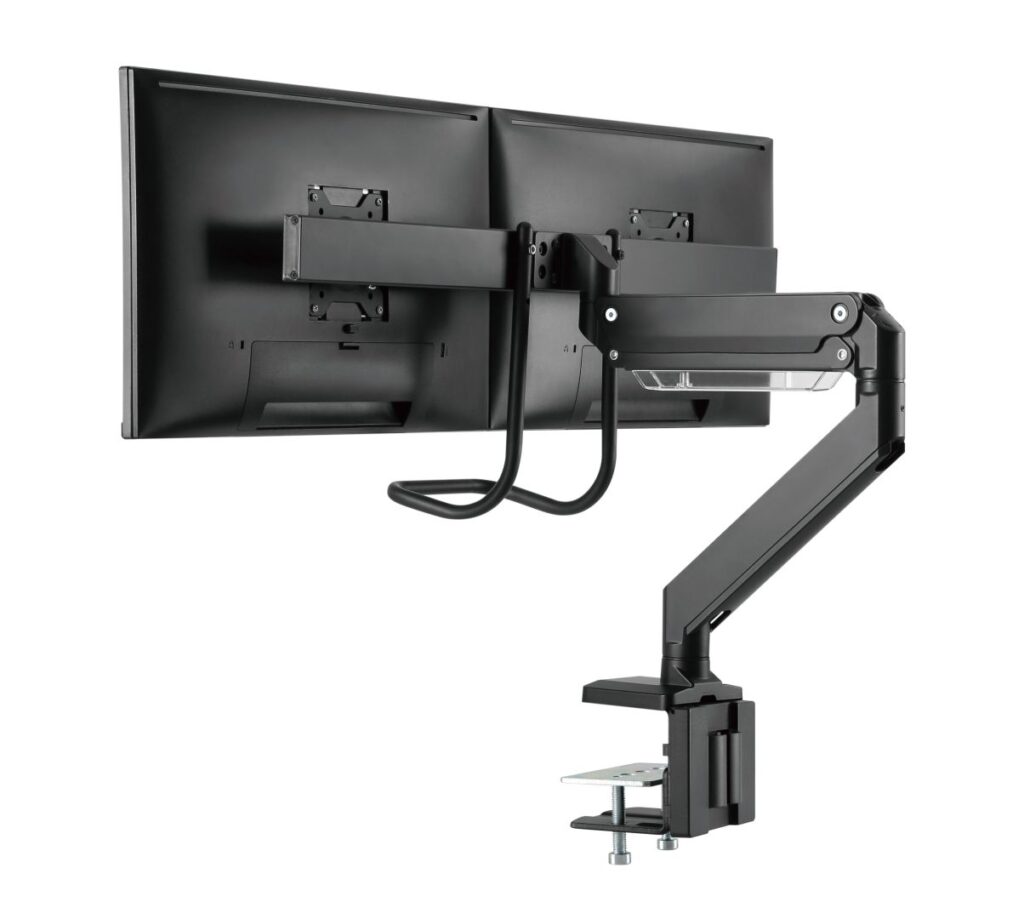 Gembird MA-DA2-04 Desk mounted adjustable monitor arm for 2 monitors 17"-32" Black - Image 9