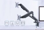Gembird MA-DA2-05 Desk mounted adjustable double monitor arm 17"-32" Space Grey - Image 8