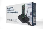 Gembird Desktop USB Type-C M.2 SATA NVME SSD Docking Station Black - Image 3