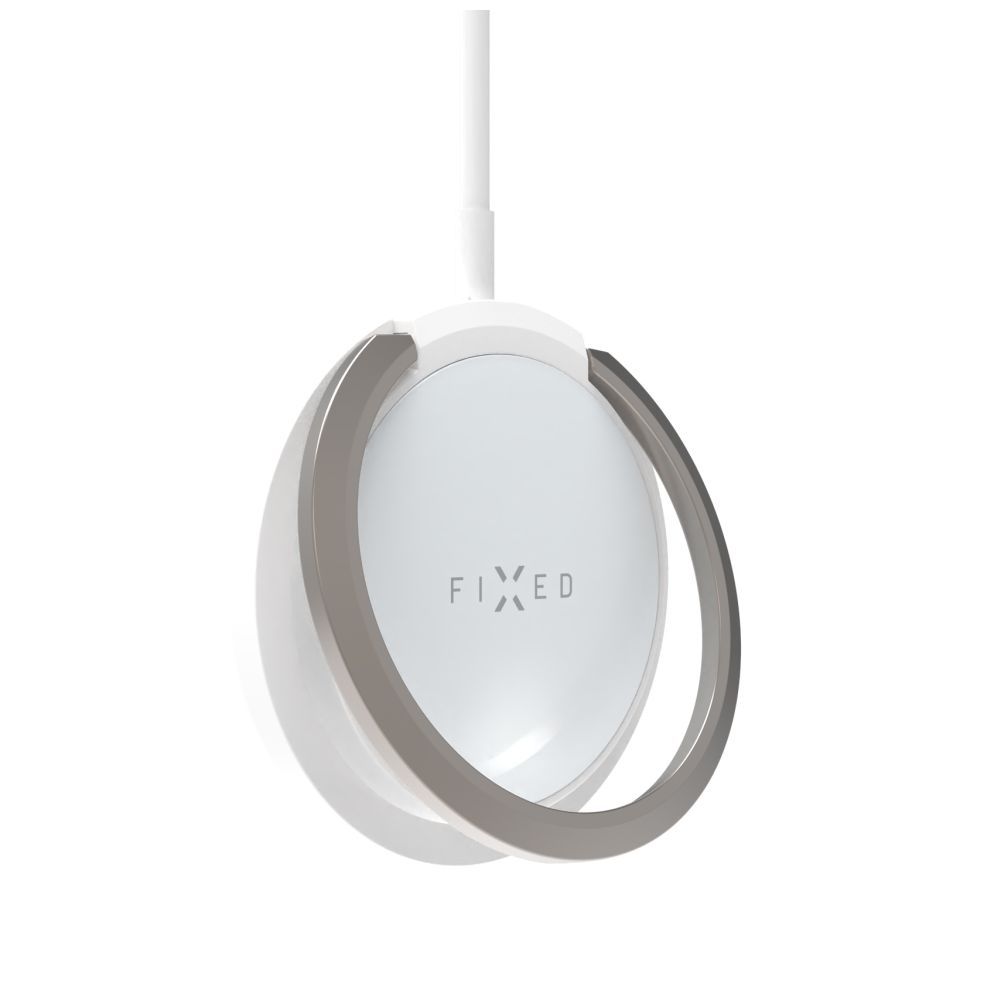 fixed-magpad-wireless-charger-white_2.jpg FIXED MagPad vezeték nélküli töltő, MagSafe támogatás, beépített fém állvány, fehér - Image 2
