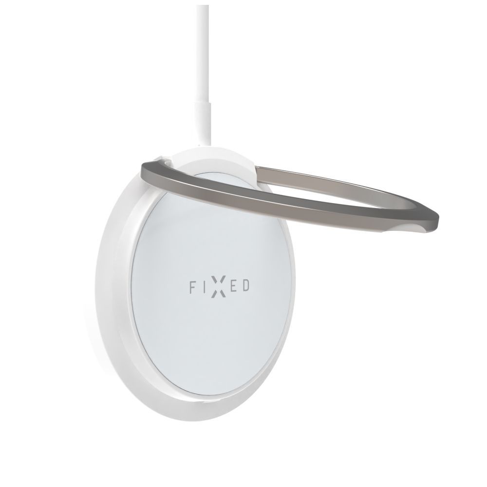 fixed-magpad-wireless-charger-white_3.jpg FIXED MagPad vezeték nélküli töltő, MagSafe támogatás, beépített fém állvány, fehér - Image 3