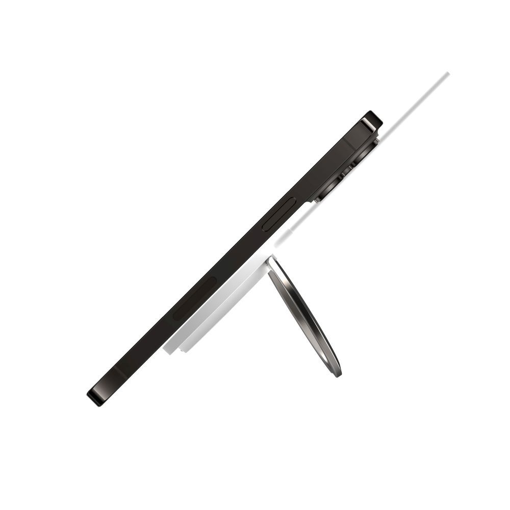 fixed-magpad-wireless-charger-white_6.jpg FIXED MagPad vezeték nélküli töltő, MagSafe támogatás, beépített fém állvány, fehér - Image 6