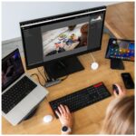 FIXED MagPad vezeték nélküli töltő, MagSafe támogatás, beépített fém állvány, fehér - Image 9