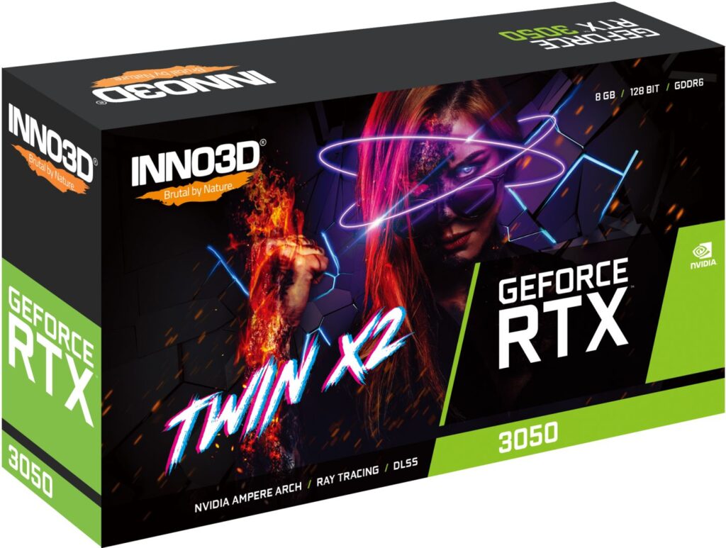 Inno3D GeForce RTX3050 8GB DDR6 Twin X2 - Image 3