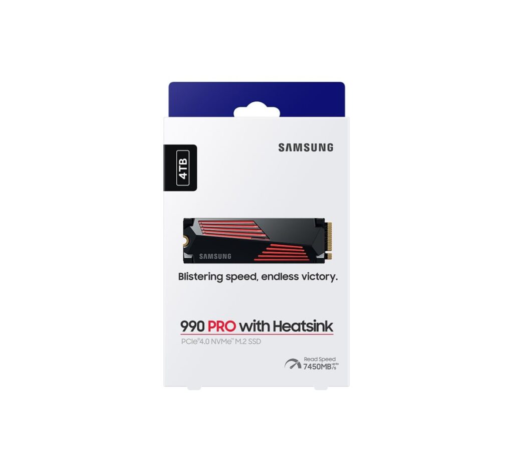 Samsung SSD 4TB - MZ-V9P4T0GW (990 PRO hűtőbordával, PCle 4.0x4, NVMe M.2, 4TB) - Image 14