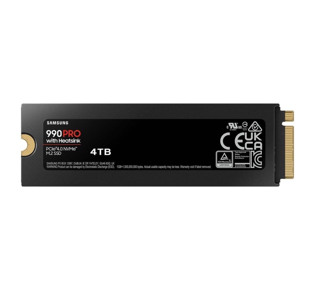 Samsung SSD 4TB - MZ-V9P4T0GW (990 PRO hűtőbordával, PCle 4.0x4, NVMe M.2, 4TB) - Image 5