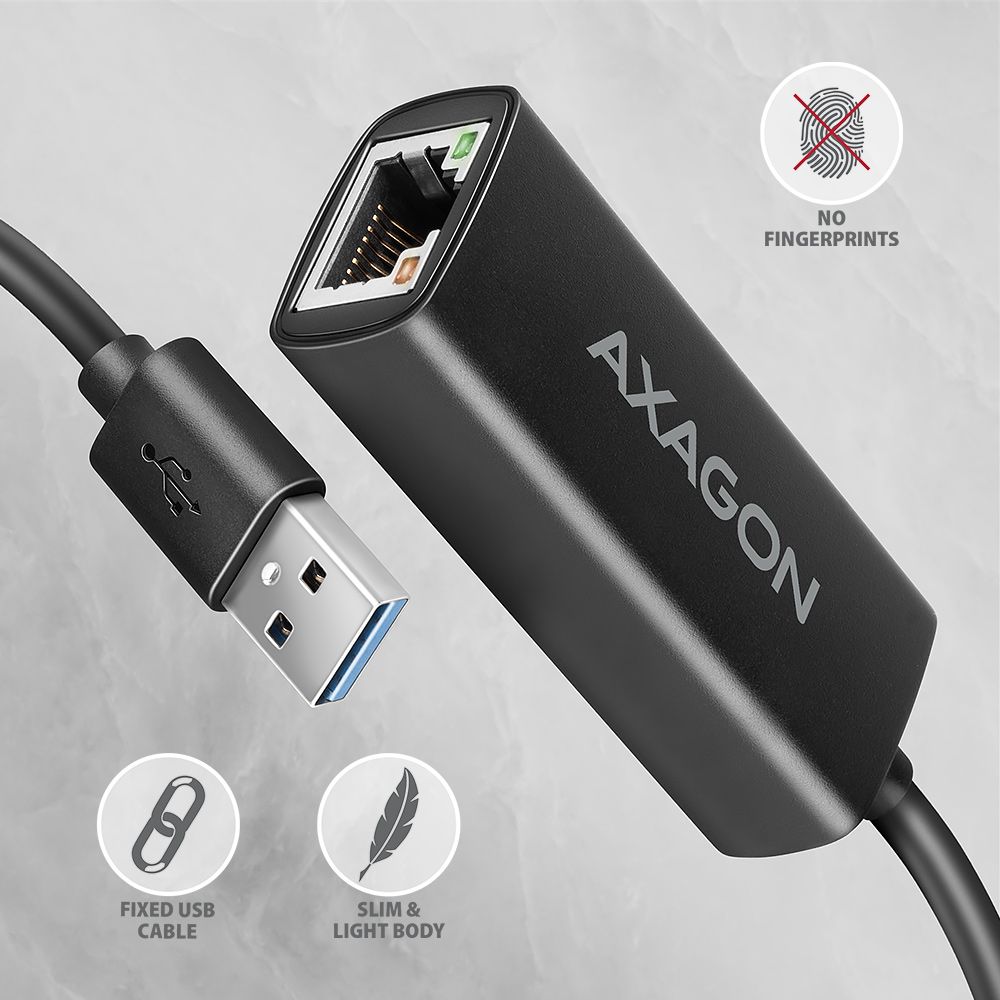 AXAGON ADE-AR USB-A Gigabit Ethernet Adapter Black - Image 4
