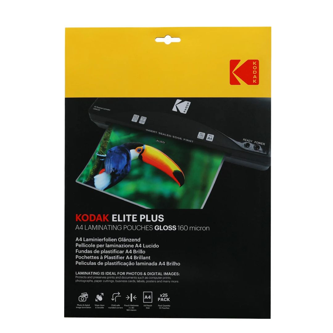 Kodak Lamináló fólia (fényes) A4 160 micron 25db/cs - Image 1