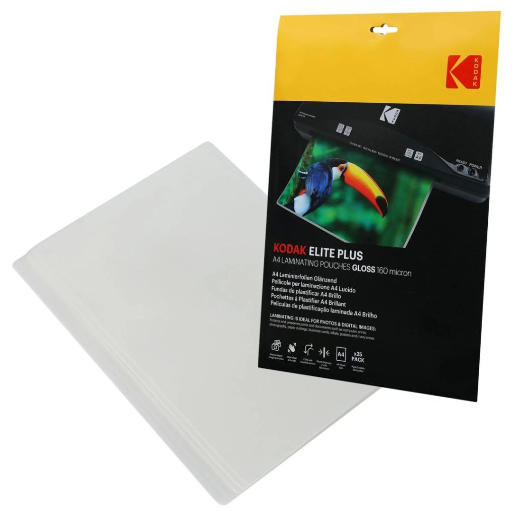 Kodak Lamináló fólia (fényes) A4 160 micron 25db/cs - Image 3
