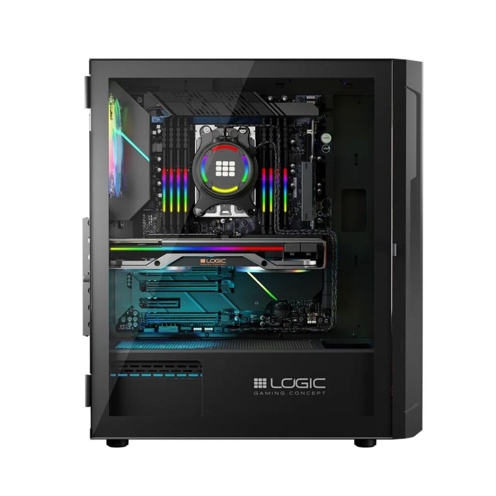 Logic Aramis ARGB Midi Tempered Glass Black - Image 5