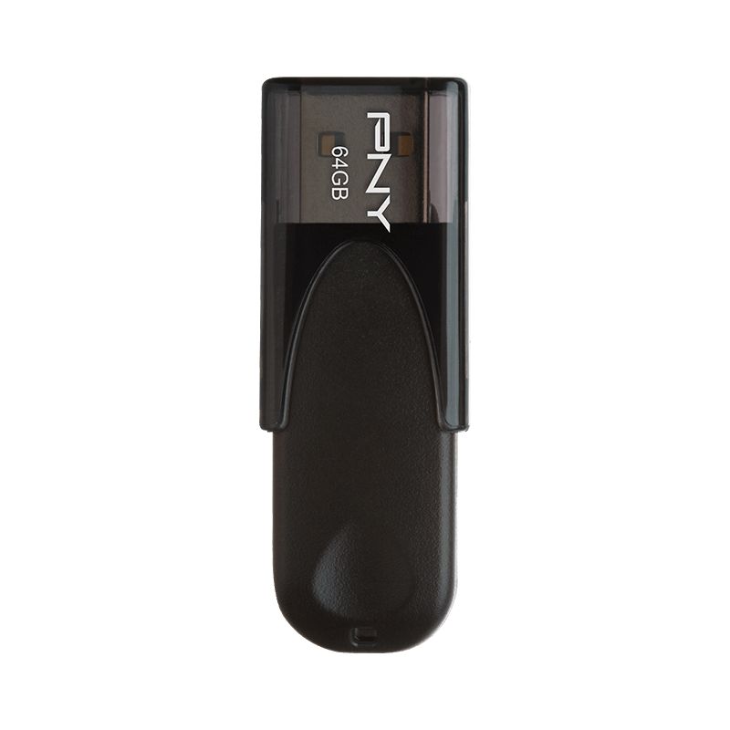PNY 64GB Attaché 4 USB 2.0 Black - Image 1