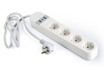 Gembird Smart power strip with USB charger 4 sockets White - Image 2