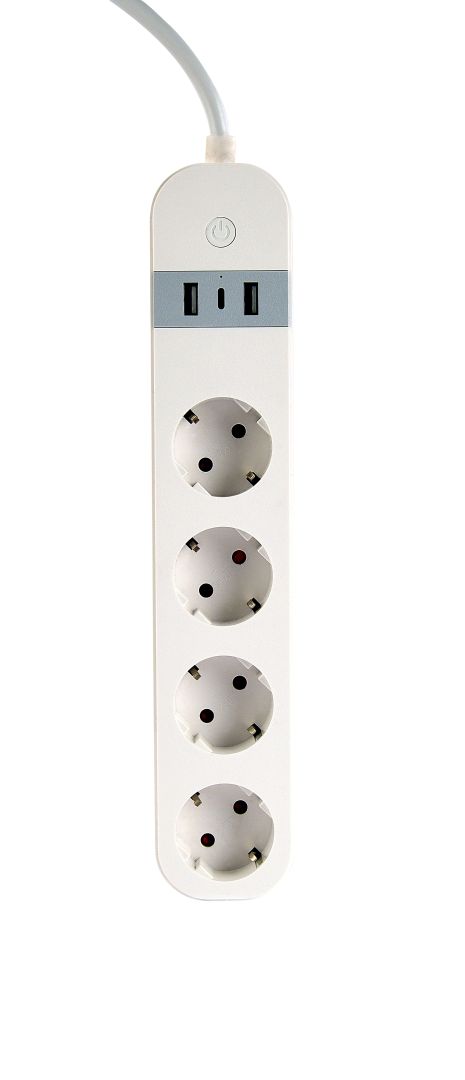 gembird-halozati-eloszto-kapcsoloval-3din-1-5m-white_3.jpg Gembird Smart power strip with USB charger 4 sockets White - Image 3
