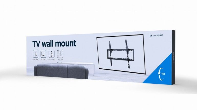Gembird WM-70T-03 TV wall mount (tilt) 37”-70” Black - Image 7