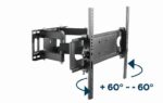 Gembird WM-70ST-01 Full-motion TV wall mount 37”-70” Black - Image 11