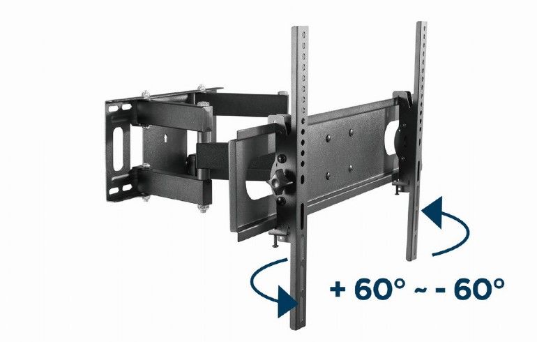 Gembird WM-70ST-01 Full-motion TV wall mount 37”-70” Black - Image 11