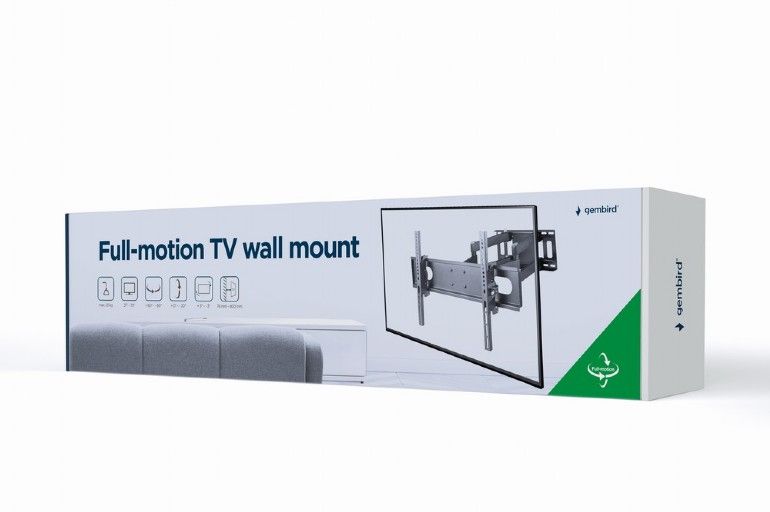 Gembird WM-70ST-01 Full-motion TV wall mount 37”-70” Black - Image 12
