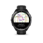 Garmin Forerunner 965 Carbon Grey DLC Titanium Bezel with Black Case and Black/Powder Grey Silicone Band - Image 3