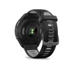 Garmin Forerunner 965 Carbon Grey DLC Titanium Bezel with Black Case and Black/Powder Grey Silicone Band - Image 4
