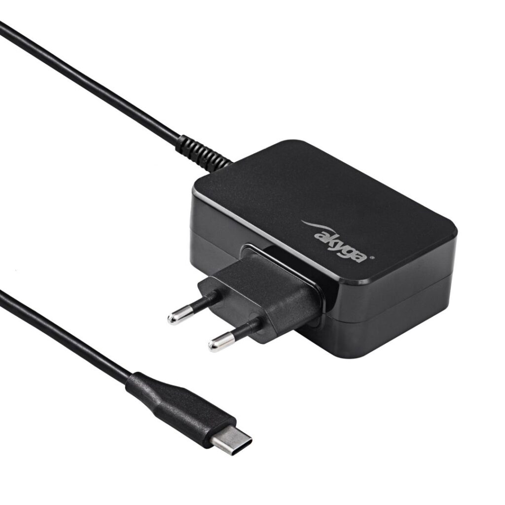 Akyga AK-ND-81 5-20V / 3-3.25A 65W USB-C Power Delivery 3.0 GaN cable 1,8m Black - Image 1