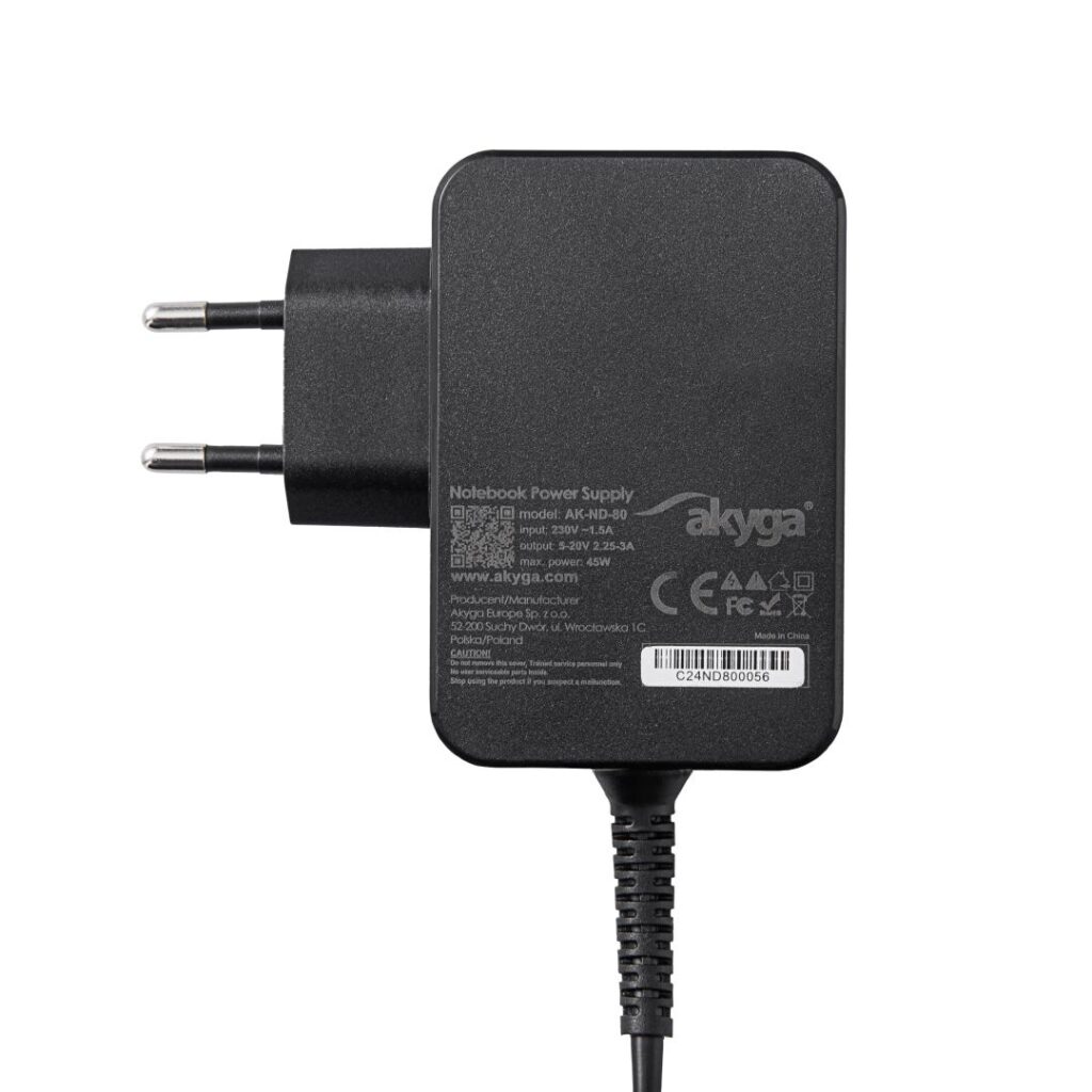 Akyga AK-ND-81 5-20V / 3-3.25A 65W USB-C Power Delivery 3.0 GaN cable 1,8m Black - Image 5