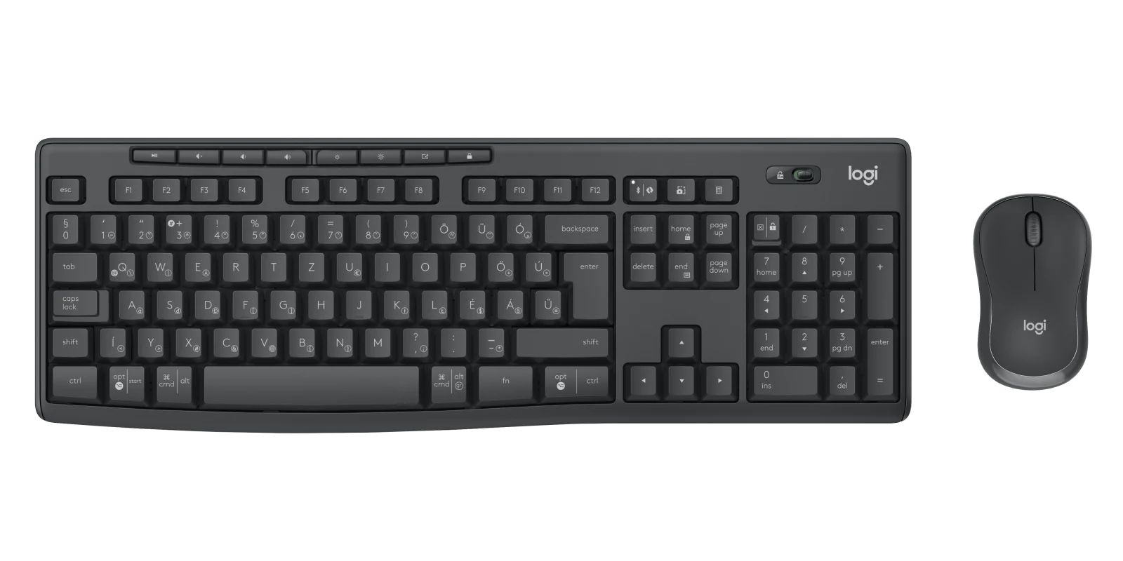 Logitech MK370 Wireless billentyűzet + optikai egér Black HU - Image 1