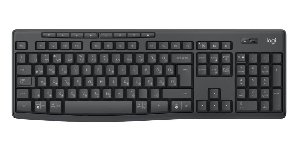 Logitech MK370 Wireless billentyűzet + optikai egér Black HU - Image 4