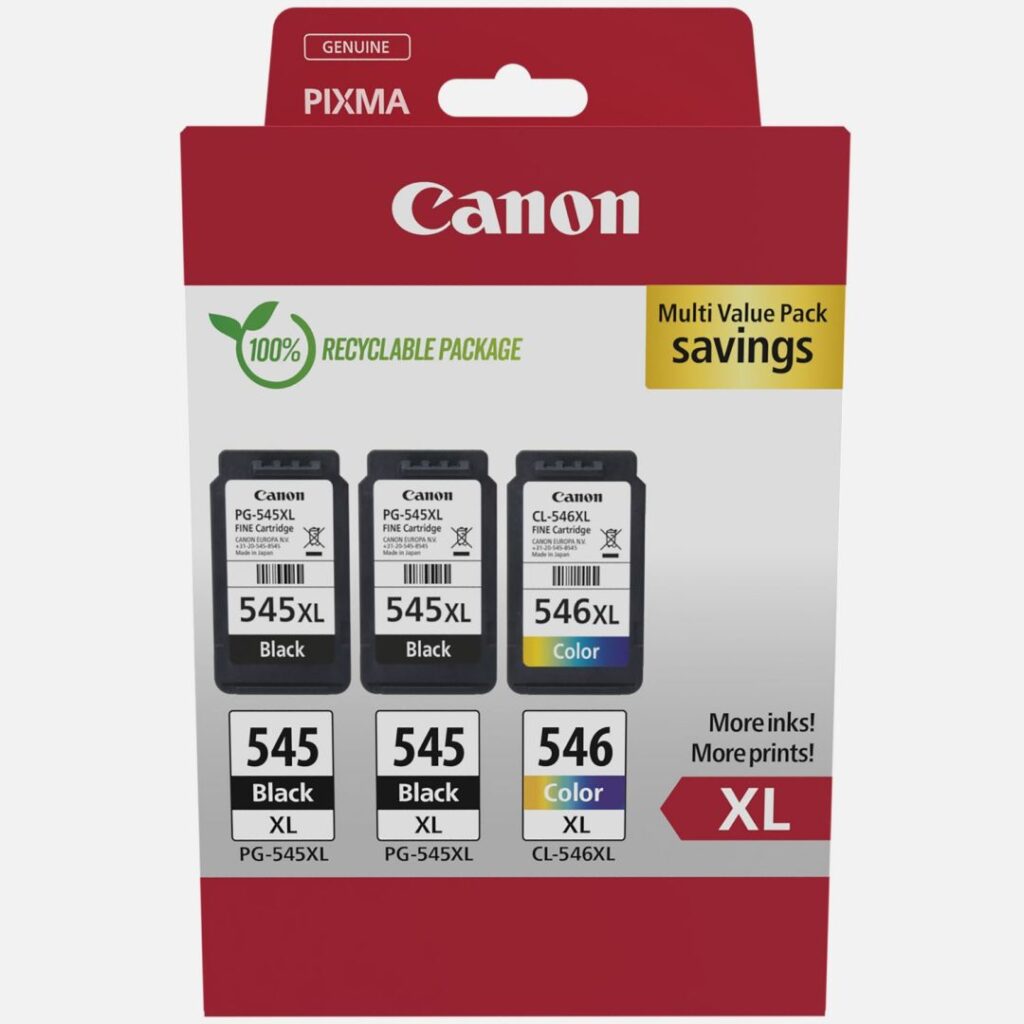 Canon PG-545XL x2/CL-546XL Photo Value Pack tintapatron - Image 1