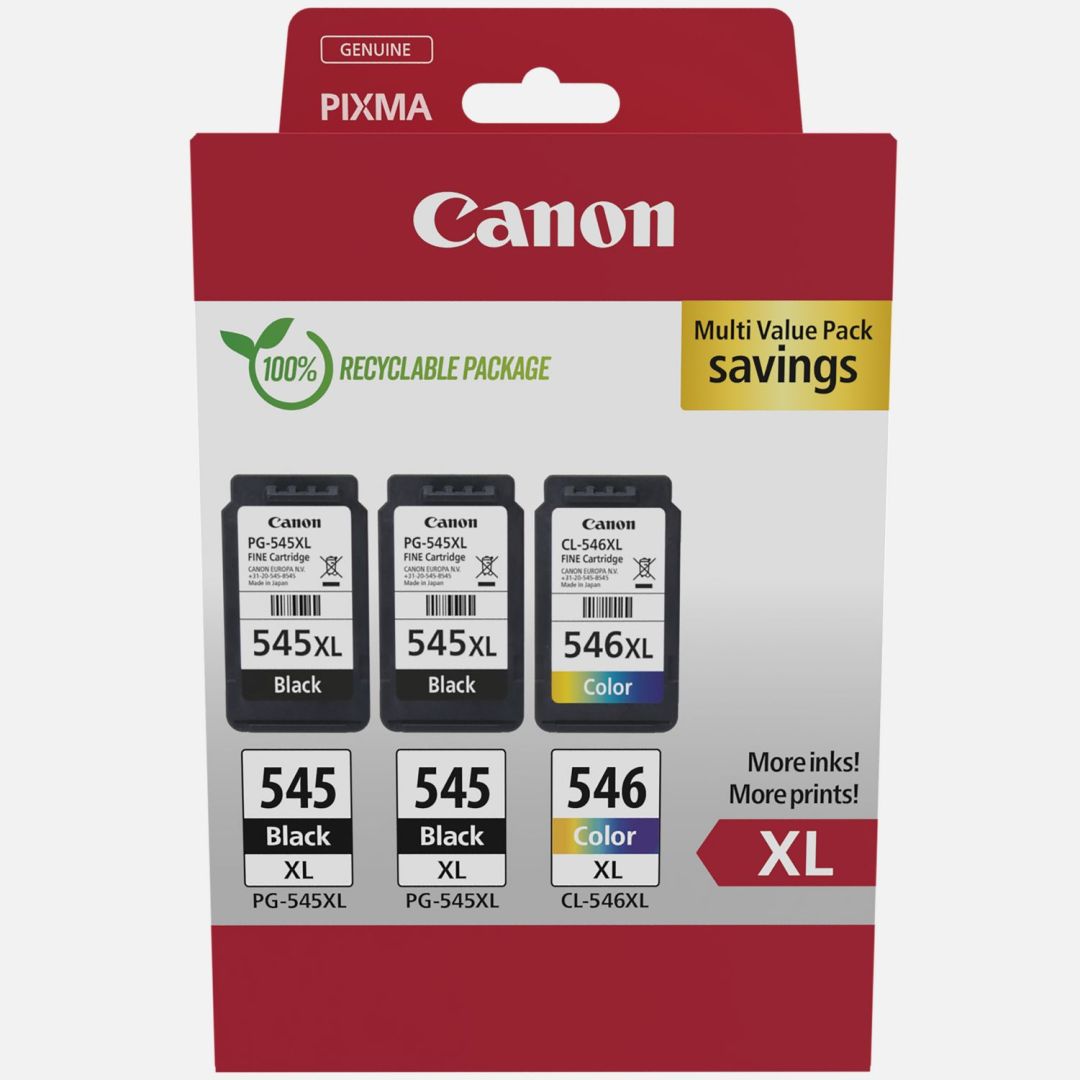 canon-pg-545xl-x2-cl-546xl-photo-value-pack-tintapatron_1.jpg Canon PG-545XL x2/CL-546XL Photo Value Pack tintapatron - Image 1