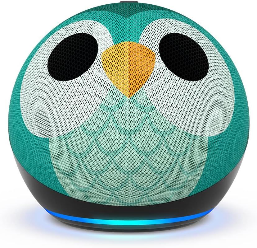 amazon-echo-dot-5-owl-design-smart-speaker_1.jpg Amazon Echo Dot 5 Smart Speaker with Alexa Owl Design - Image 1