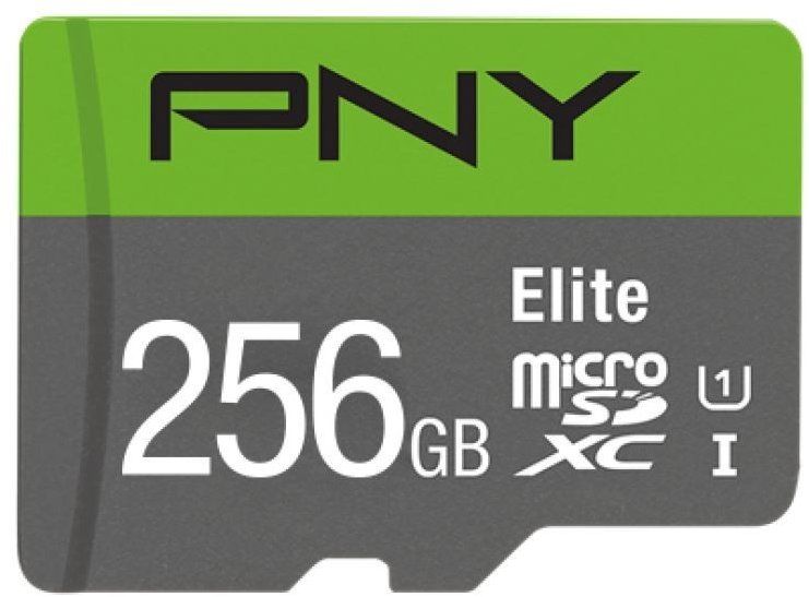 pny-256gb-microsdxc-elite-class-10-uhs-i-v10-a1-adapterrel_1.jpg PNY 256GB microSDXC Elite Class 10 UHS-I V10 A1 + adapterrel - Image 1