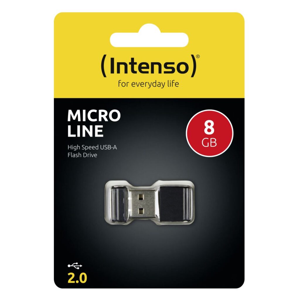 Intenso 8GB Micro Line USB2.0 Black - Image 4