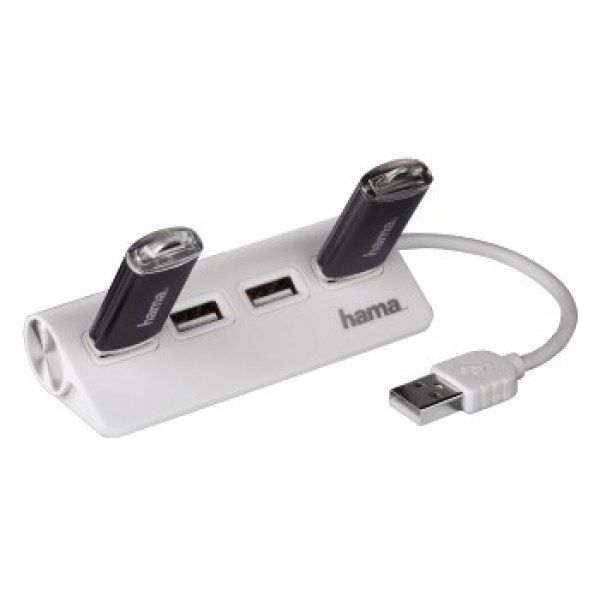 Hama 4-portos USB2.0 HUB White - Image 3