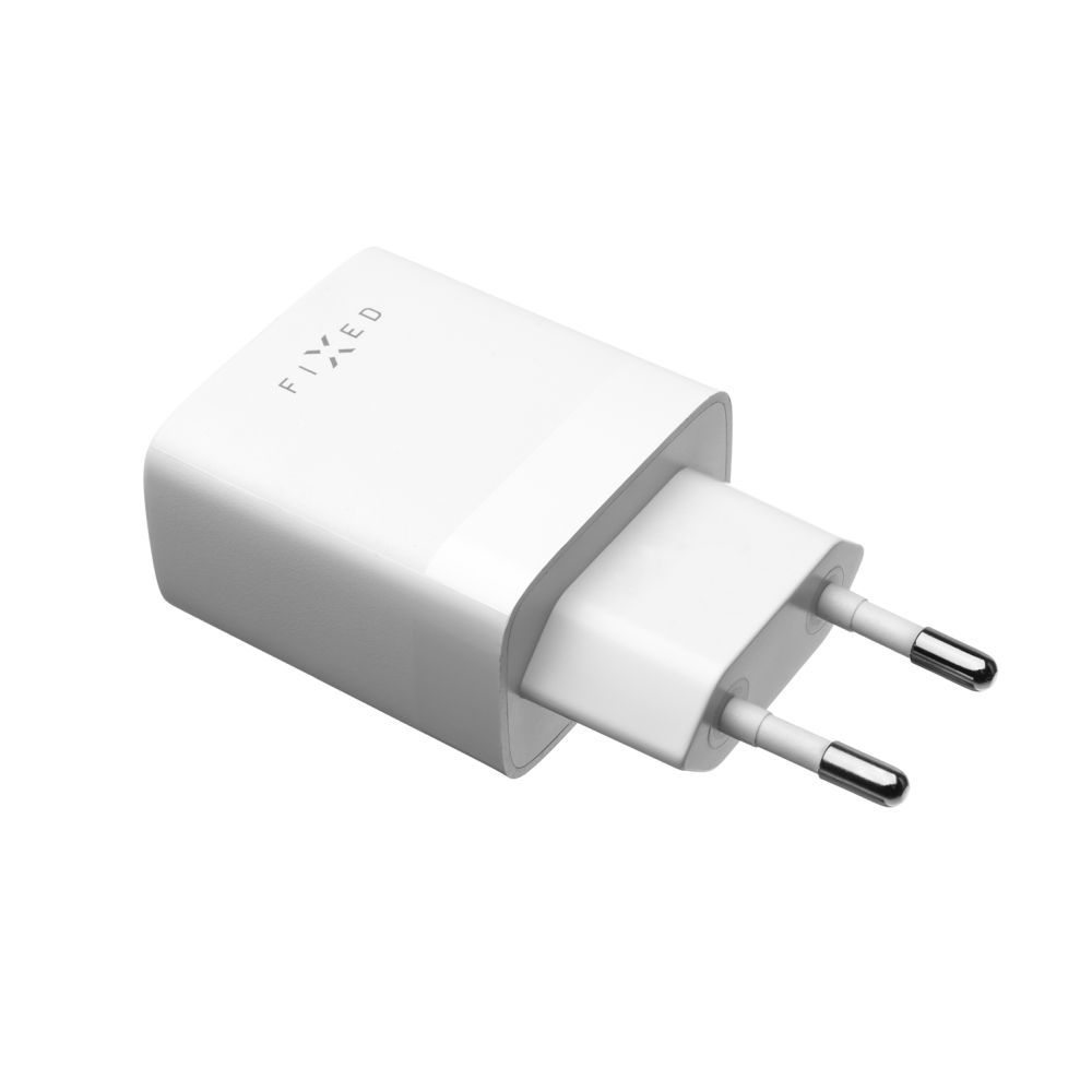FIXED hálózati töltő, 2*USB-A kimenet, 17W + USB/USB-C kábel, fehér - Image 3