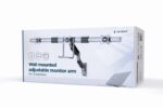 Gembird MA-WA3-01 Wall mounted adjustable monitor arm for 3 monitors 17"-27" Black - Image 8