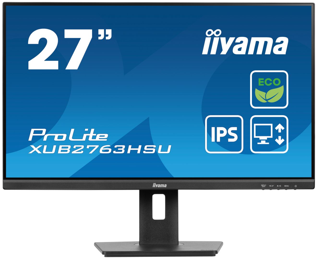 iiyama-27-prolite-xub2763hsu-b1-ips-led_1.jpg iiyama 27" ProLite Green XUB2763HSU-B1 IPS LED - Image 1