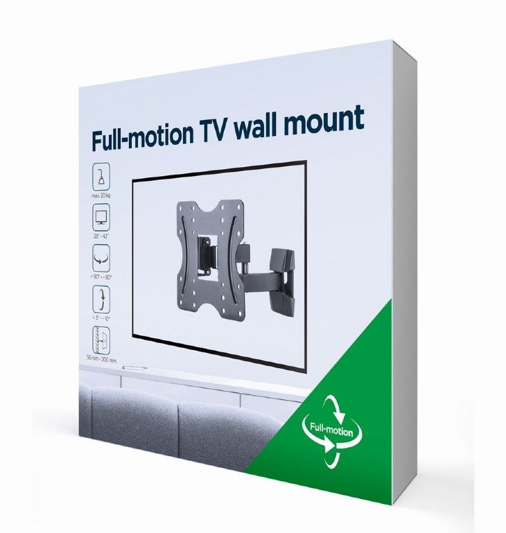 Gembird WM-42ST-01 TV Wall Mount 23"-42" Black - Image 7