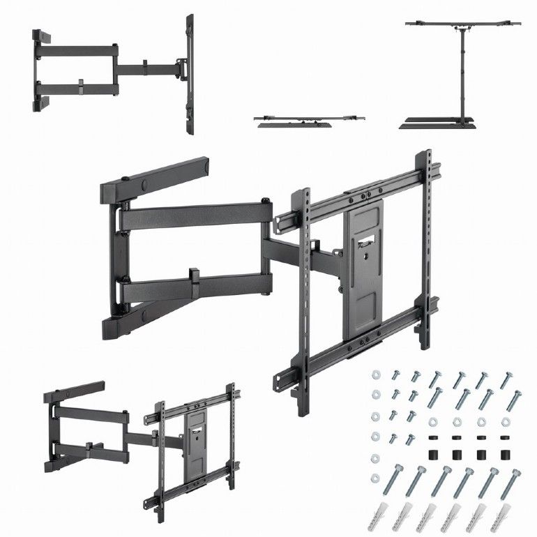 Gembird WM-80ST-05 TV Wall Mount 37"-80" Black - Image 9